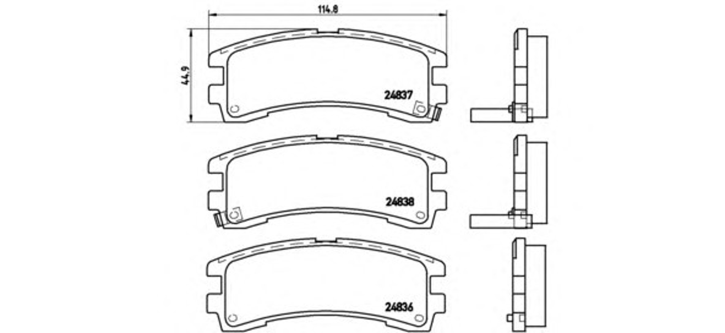 Колодки тормозные дисковые BREMBO P56017