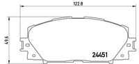 Тормозные колодки BREMBO P83106