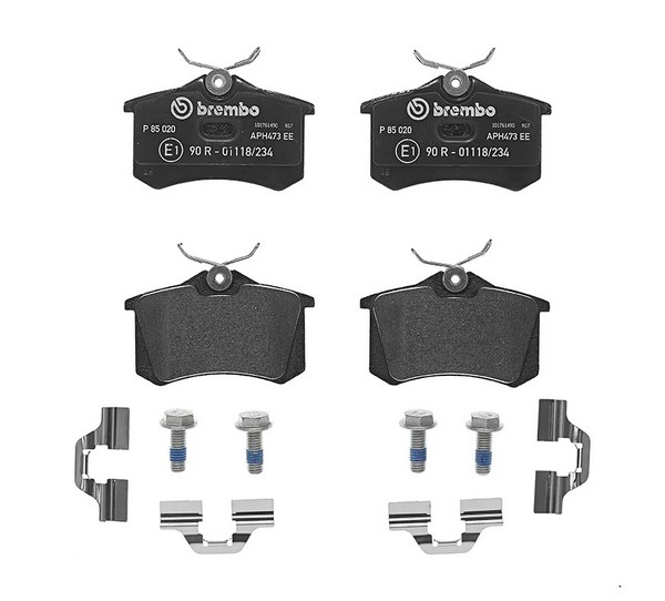 Комплект тормозных колодок дискового тормоза BREMBO P85020
