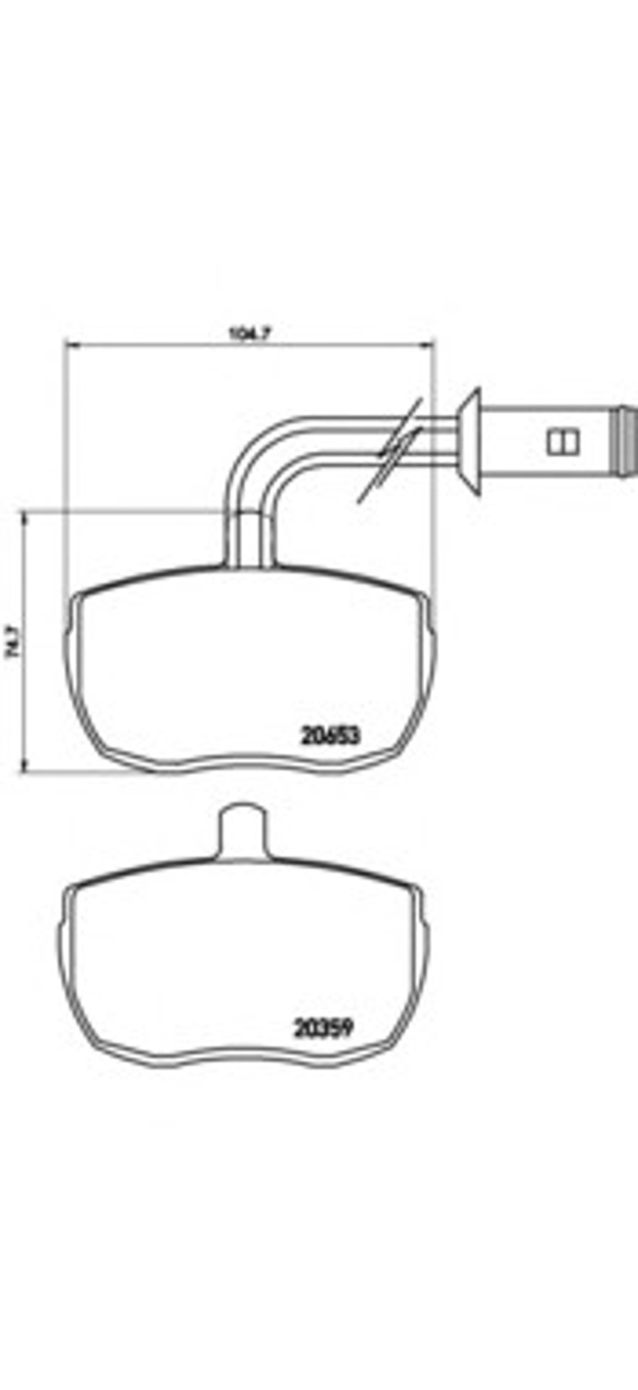 Колодки тормозные дисковые BREMBO PA6010