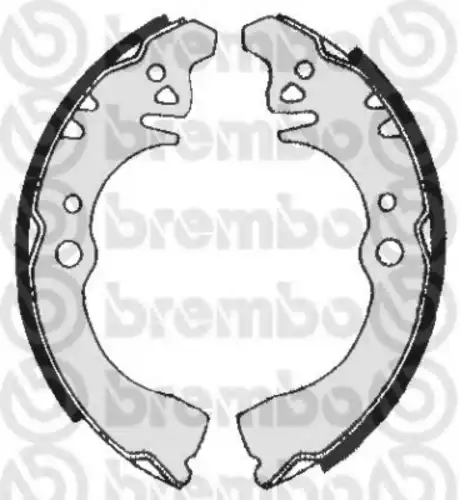 Тормозные колодки задние (барабанные) BREMBO S16507