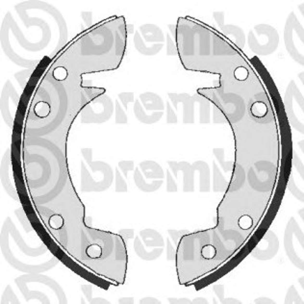 Колодки тормозные барабанные BREMBO S23558