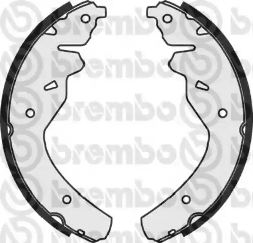Тормозные колодки задние (барабанные) BREMBO S30509