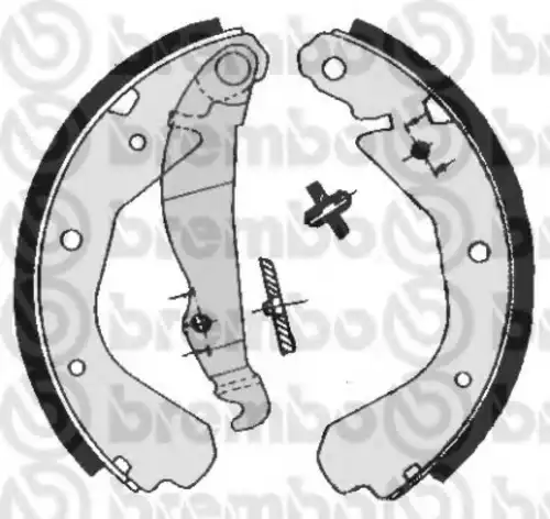 Тормозные колодки задние (барабанные) BREMBO S59508