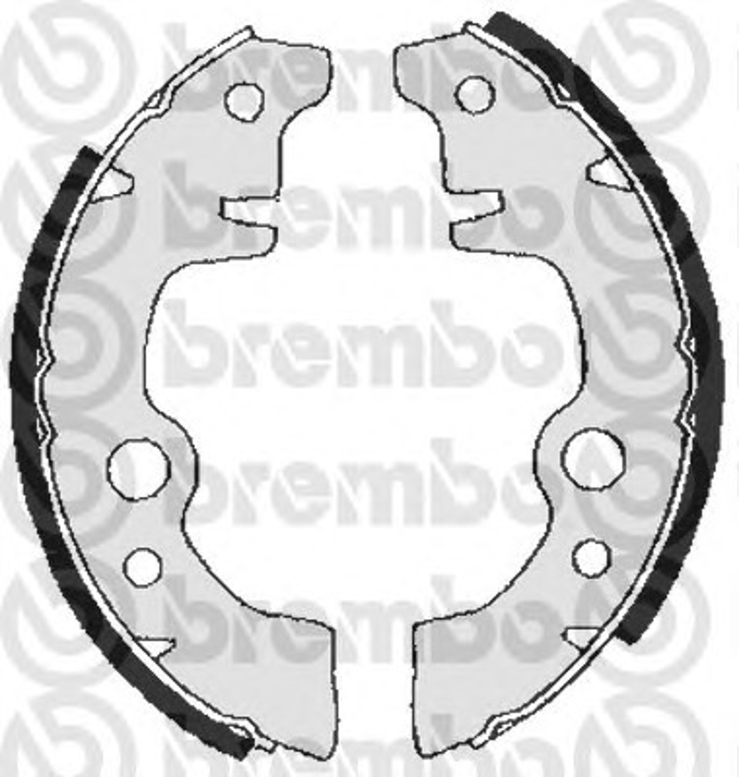 Колодки тормозные барабанные BREMBO S68504