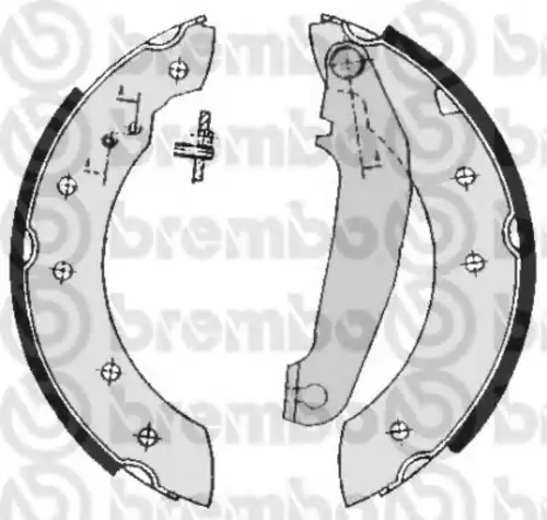 Тормозные колодки задние (барабанные) BREMBO S86502