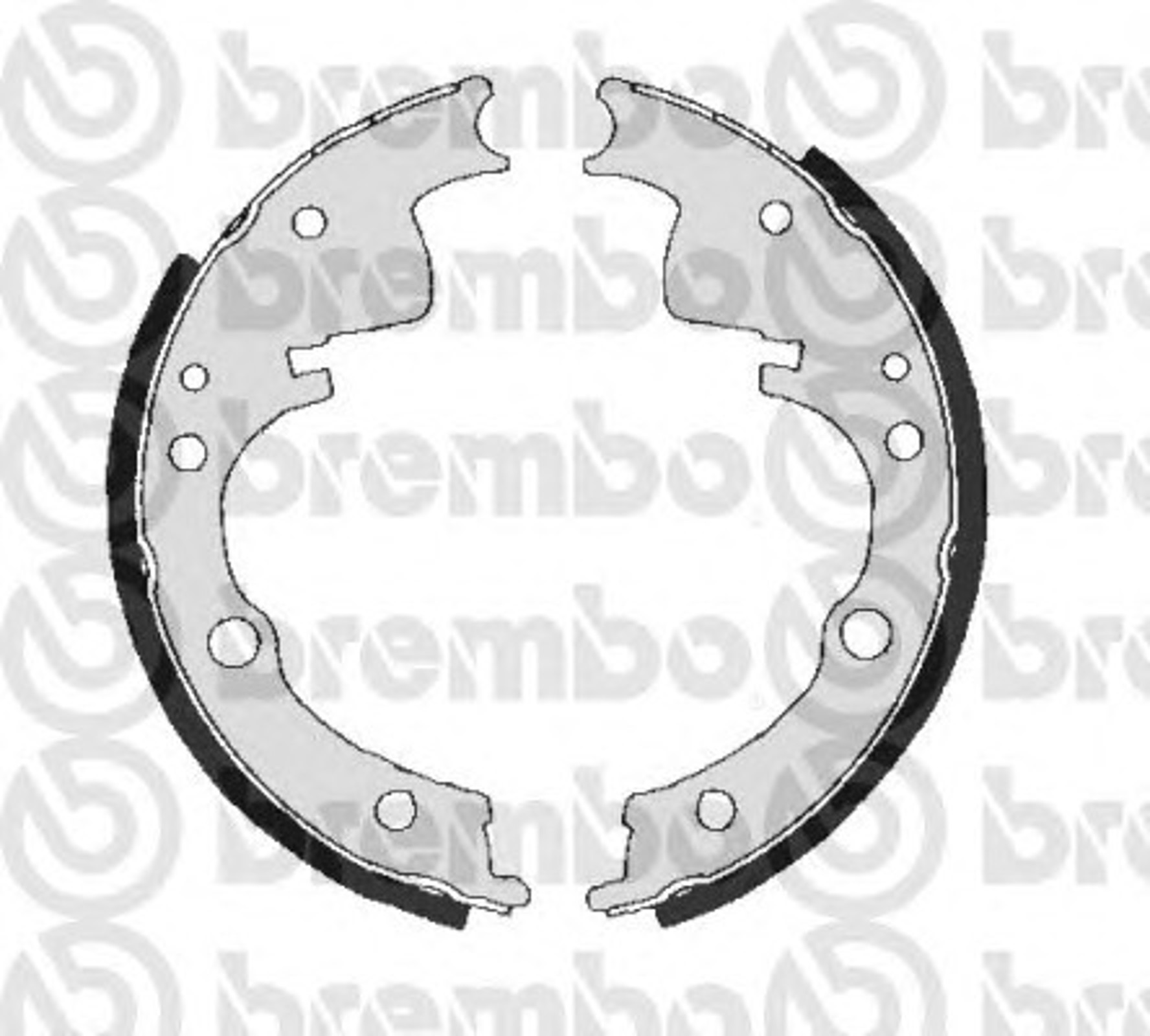 Колодки тормозные барабанные BREMBO SA4501