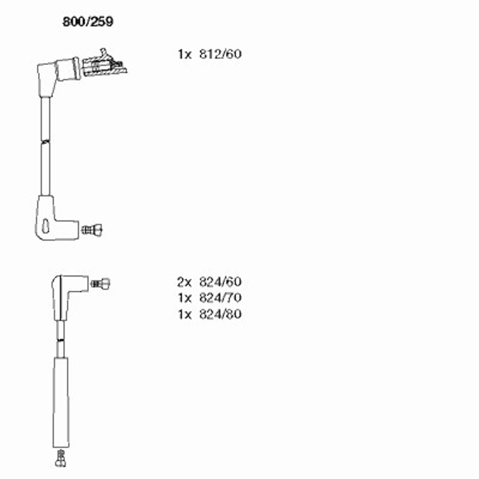 Провода зажигания BREMI 800/259