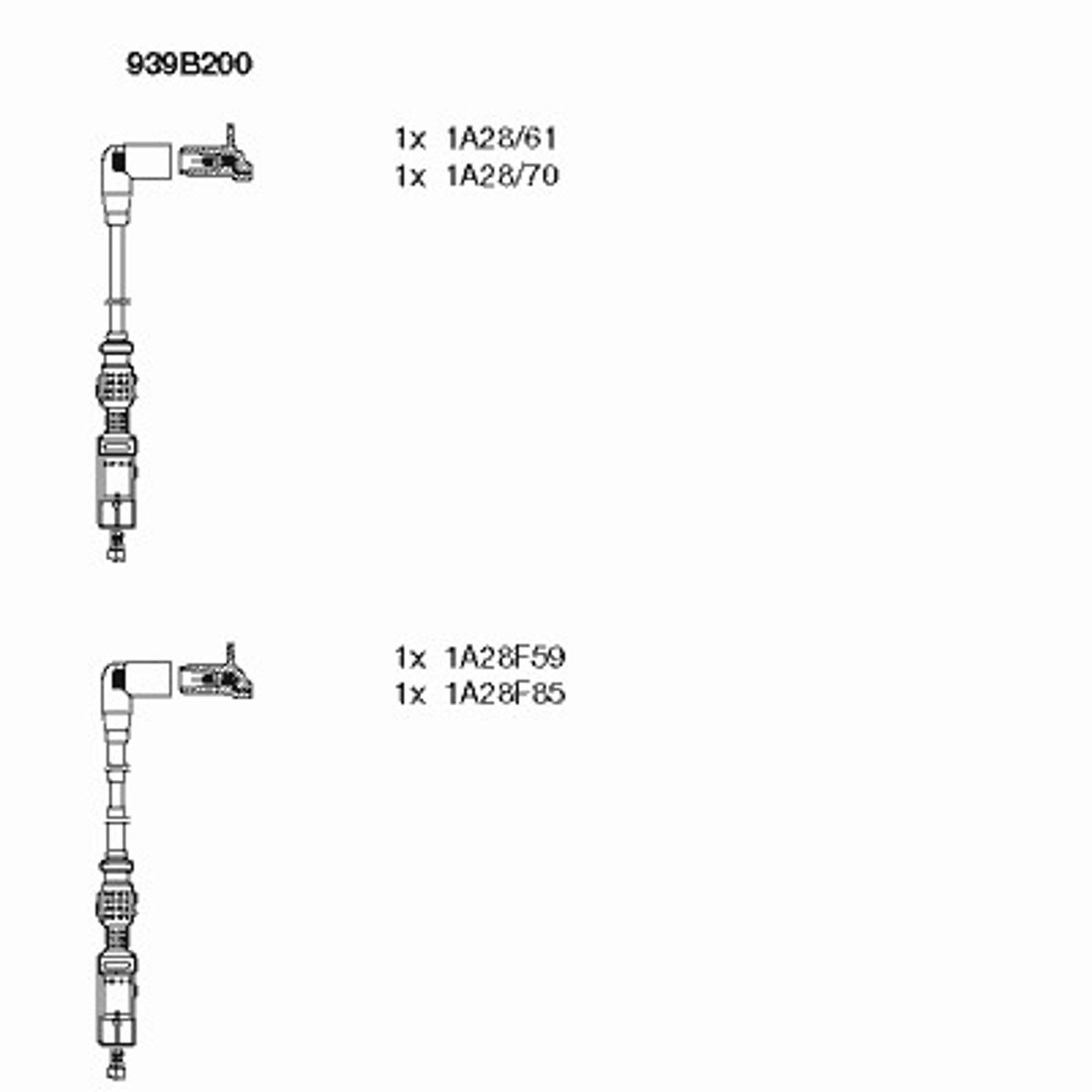 Комплект проводов зажигания BREMI 939B200