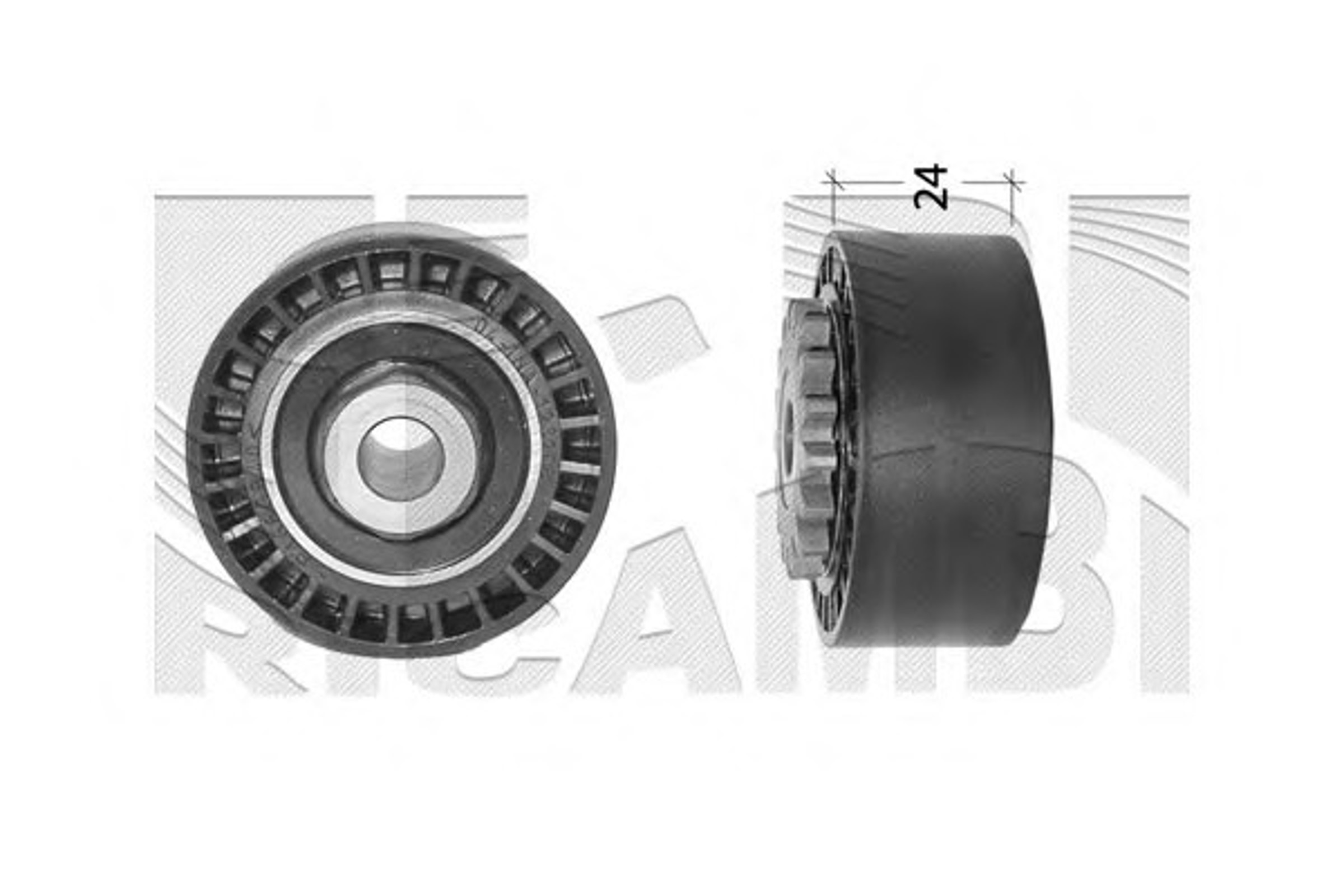 Натяжной ролик поликлиновой ремень CALIBER 66663