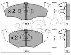 Тормозные колодки CIFAM 822-206-2