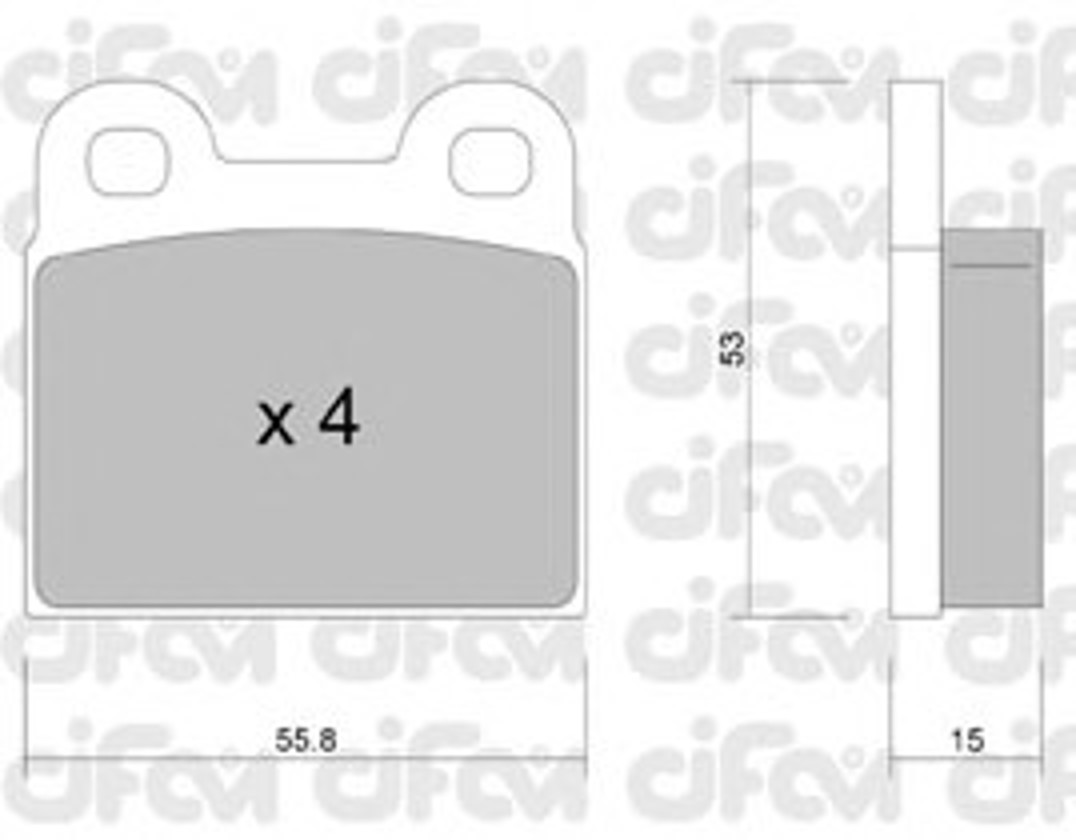 Колодки тормозные дисковые CIFAM 822-002-1