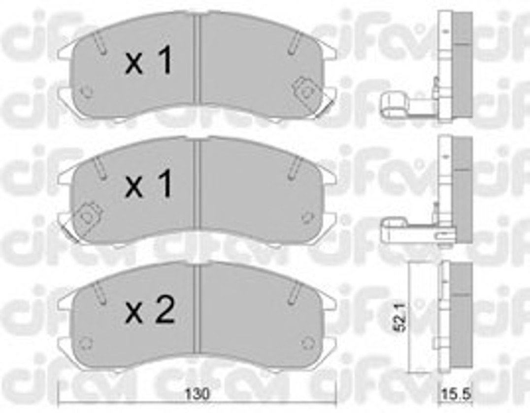 Колодки тормозные дисковые CIFAM 822-068-0