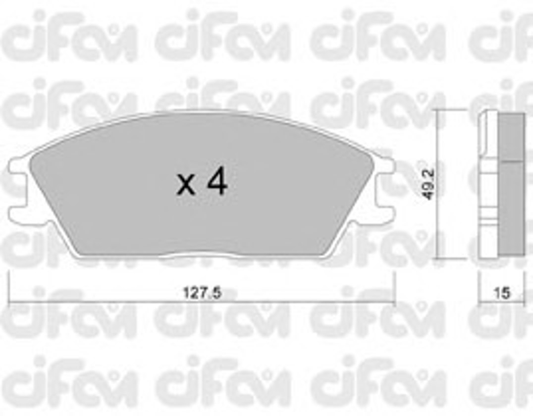 Колодки тормозные дисковые CIFAM 822-081-0