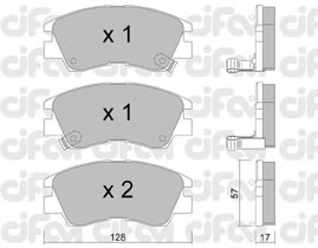 Колодки тормозные дисковые CIFAM 822-115-0