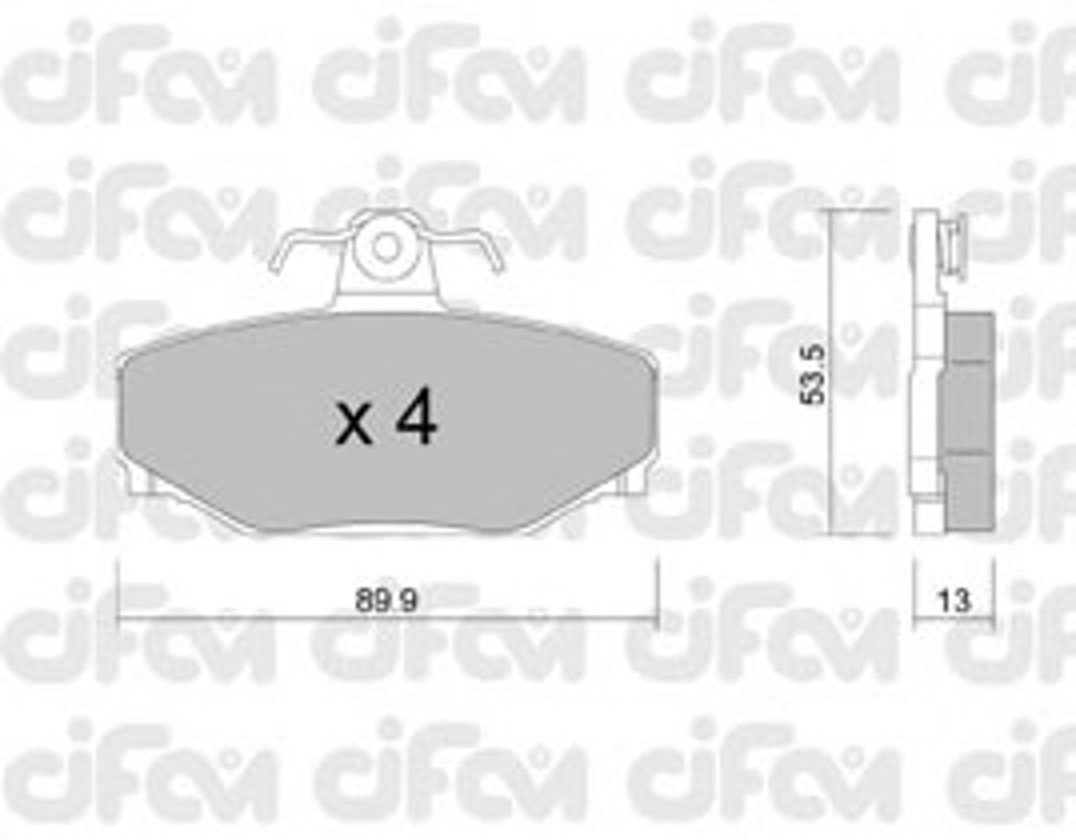 Колодки тормозные дисковые CIFAM 822-131-0