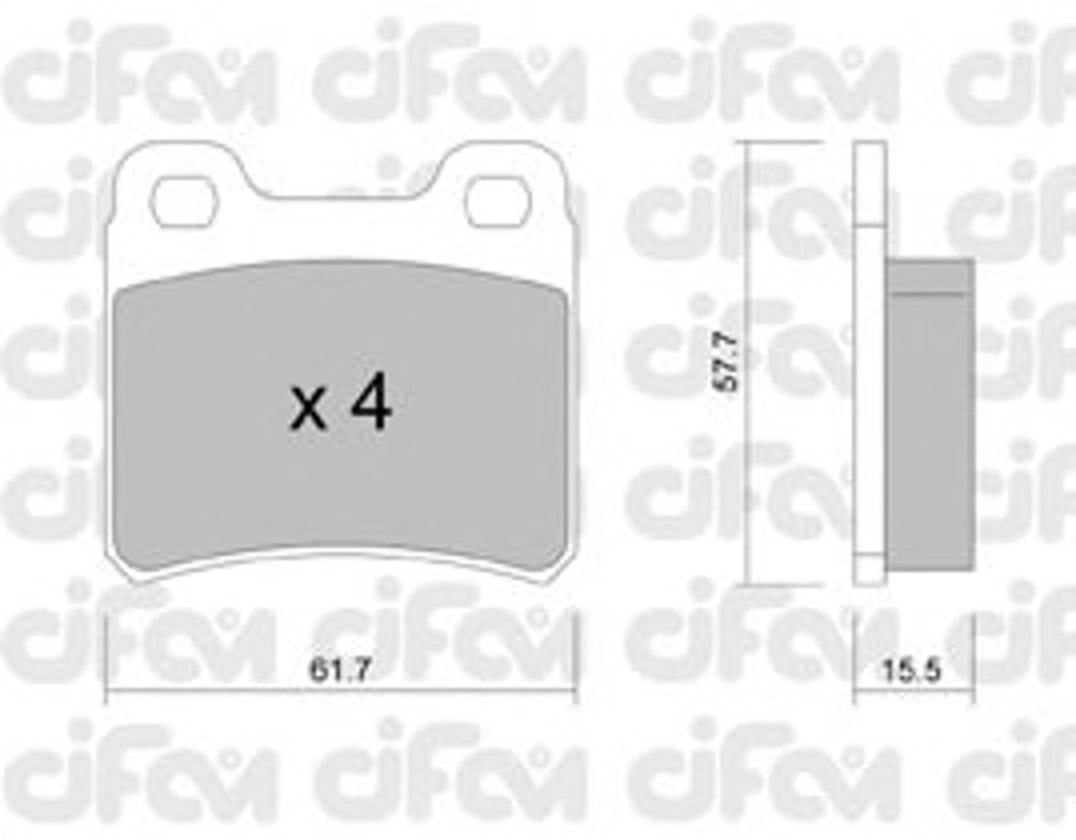 Колодки тормозные дисковые CIFAM 822-141-0