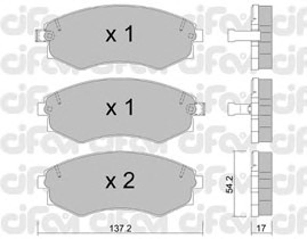 Колодки тормозные дисковые CIFAM 822-188-1