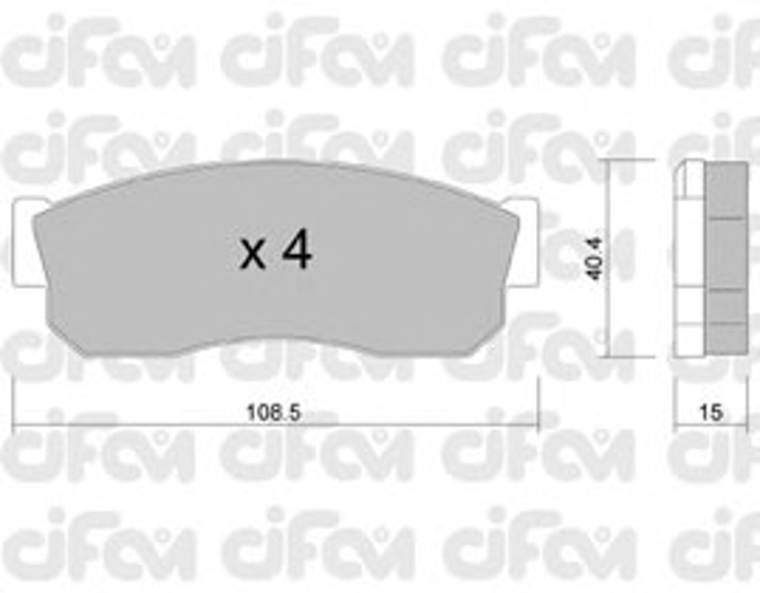Колодки тормозные дисковые CIFAM 822-202-0