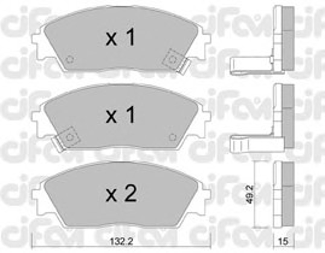 Колодки тормозные дисковые CIFAM 822-236-1