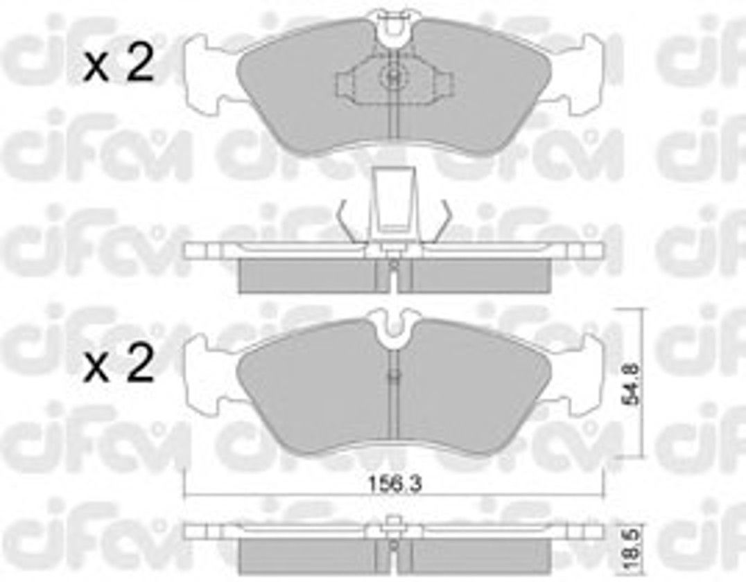 Колодки тормозные дисковые CIFAM 822-311-0