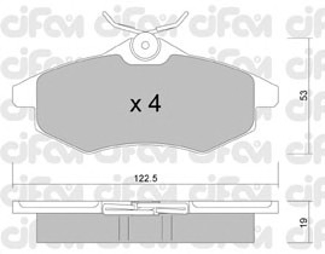 Колодки тормозные дисковые CIFAM 822-328-0