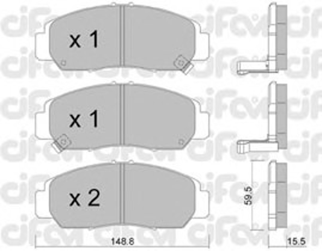 Колодки тормозные дисковые CIFAM 822-462-0