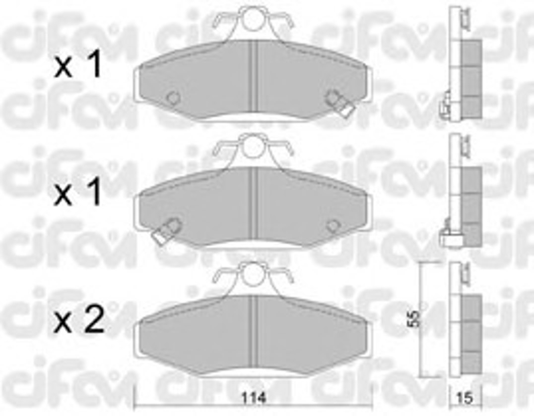 Колодки тормозные дисковые CIFAM 822-520-0