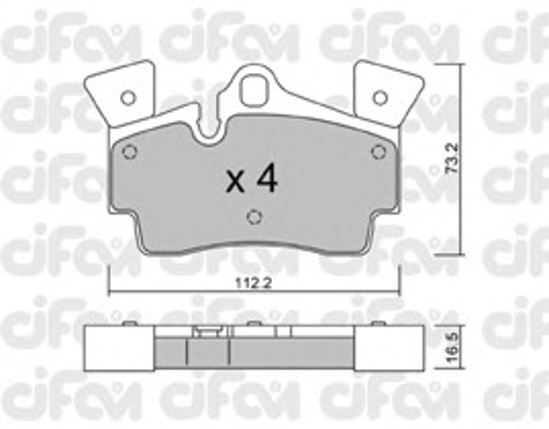 Колодки тормозные дисковые CIFAM 822-655-1