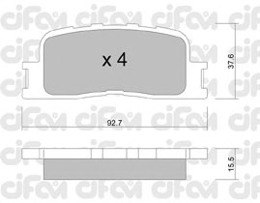 Колодки тормозные дисковые CIFAM 822-753-0