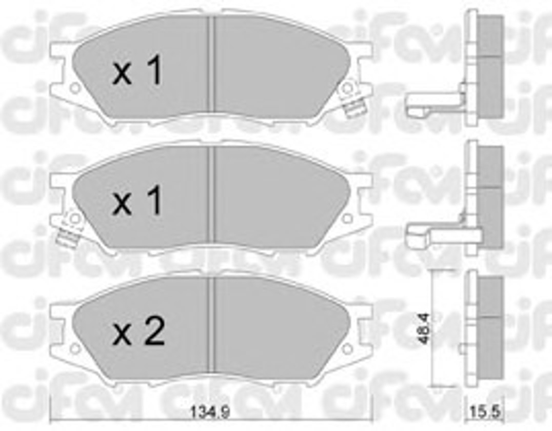 Колодки тормозные дисковые CIFAM 822-810-0