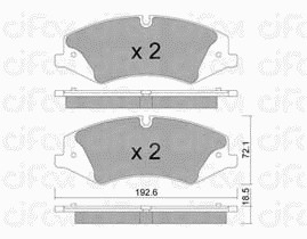 Колодки тормозные дисковые CIFAM 822-836-0