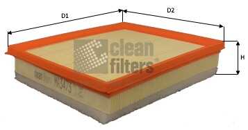 Фильтр воздушный citroen berlingo iii (k9) 1.5bluehdi 18- c4 cactus 1.5bluehdi 18- CLEAN FILTERS MA3473