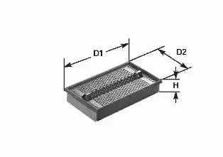 Воздушный фильтр CLEAN FILTERS MA644