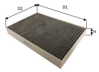 Фильтр салона угольный. volvo s60 iii 19- s90 ii 16- v60 ii 18- v90 ii 16- xc60 ii 17- xc90 ii 14- CLEAN FILTERS NC2432CA