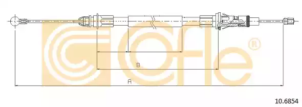 Трос ручника COFLE 10.6854