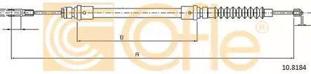 Трос стояночного тормоза COFLE 10.8184