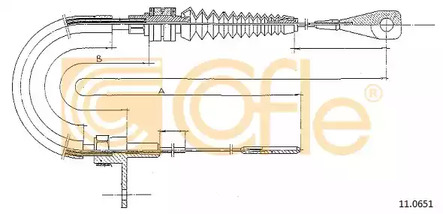 Тросик газа COFLE 11.0651