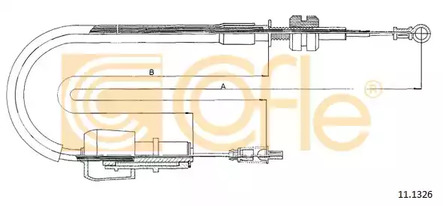 Трос газа COFLE 11.1326