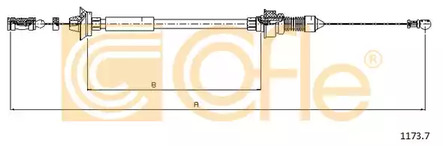 Тросик газа COFLE 1173.7