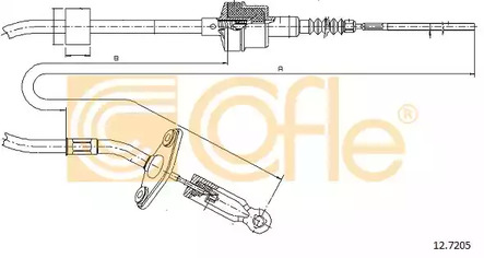Трос управление сцеплением COFLE 12.7205