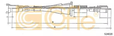 Трос спидометра COFLE S24020