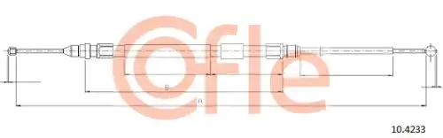 Трос стояночного тормоза задн bmw f30/31/34 12- COFLE 92.10.4233