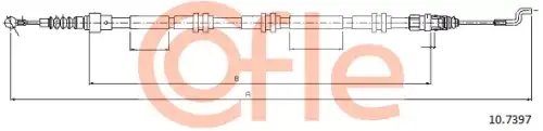 Трос стояночного тормоза задн vw t5 03- 4motion COFLE 92.10.7397