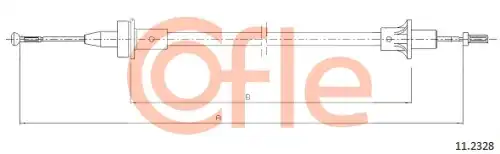 92.11.2328 трос сцепления COFLE 92.11.2328