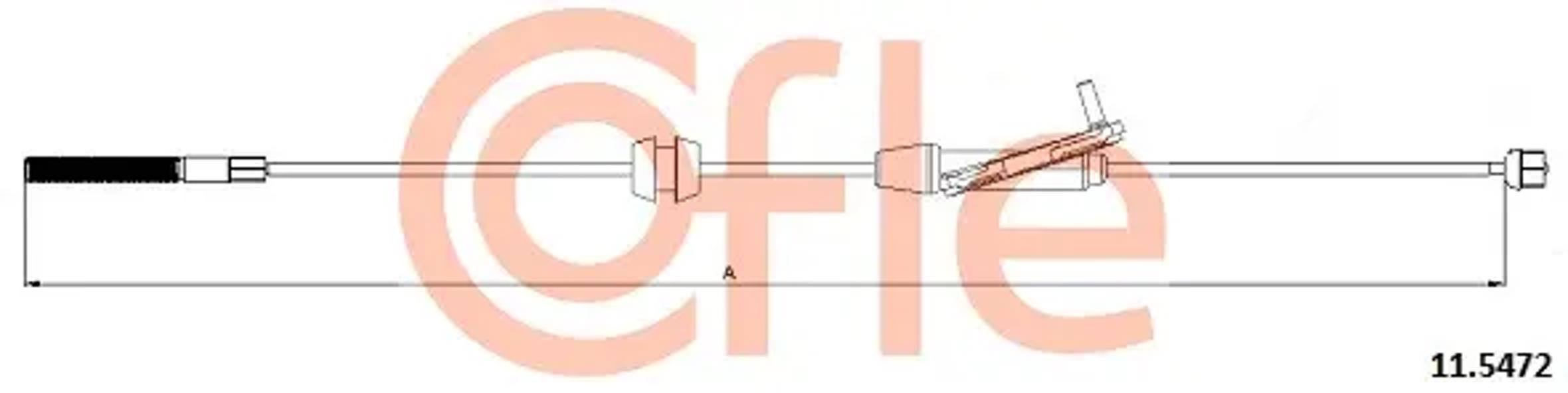Трос стояночного тормоза COFLE 92.11.5472