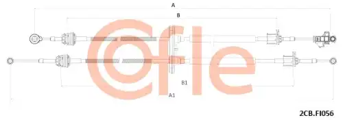 Трос кпп fiat ducato 06- COFLE 92.2CB.FI056