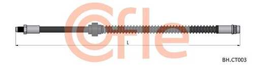 Шланг тормозной передн citroen xantia 93- COFLE 92.BH.CT003