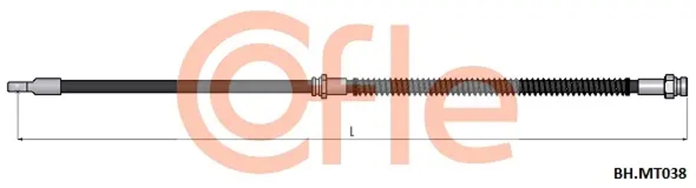 Шланг тормозной COFLE 92.BH.MT038
