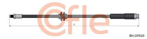 Шланг тормозной передн fiat punto 09- COFLE 92.BH.OP010